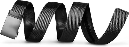 Flexible Nylon Ratchet Belt for Men - No Holes Design, Perfect Fit Every Time