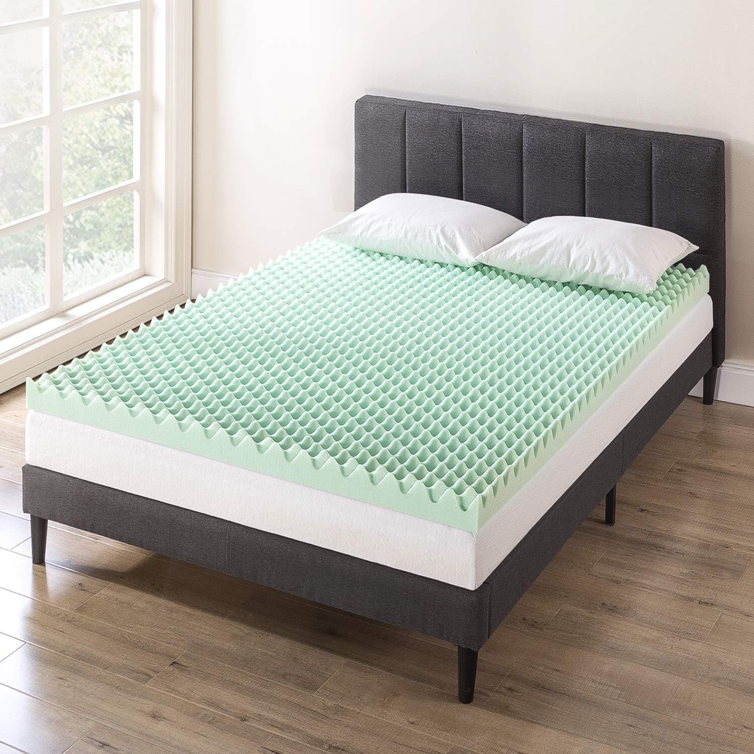 Breathable 4-Inch Twin Memory Foam Topper with Aloe Infusion for Restful Sleep