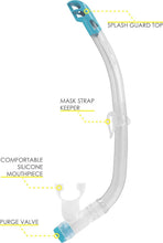 Load image into Gallery viewer, Comfortable Kids Snorkeling Set - Adjustable Ondina Mask &amp; Top Snorkel Kit