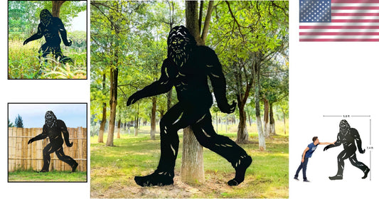 7.4ft Life-Size Bigfoot Metal Outdoor Decor for Garden - Unique Gift Idea