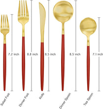 Load image into Gallery viewer, Durable 30-Piece Flatware Set in Satin Finish - Perfect for Any Dining Occasion