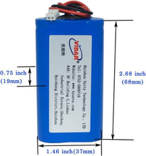 Load image into Gallery viewer, 6600mAh 3.7V Rechargeable Li-ion Battery with JST Plug - Real Capacity Assurance