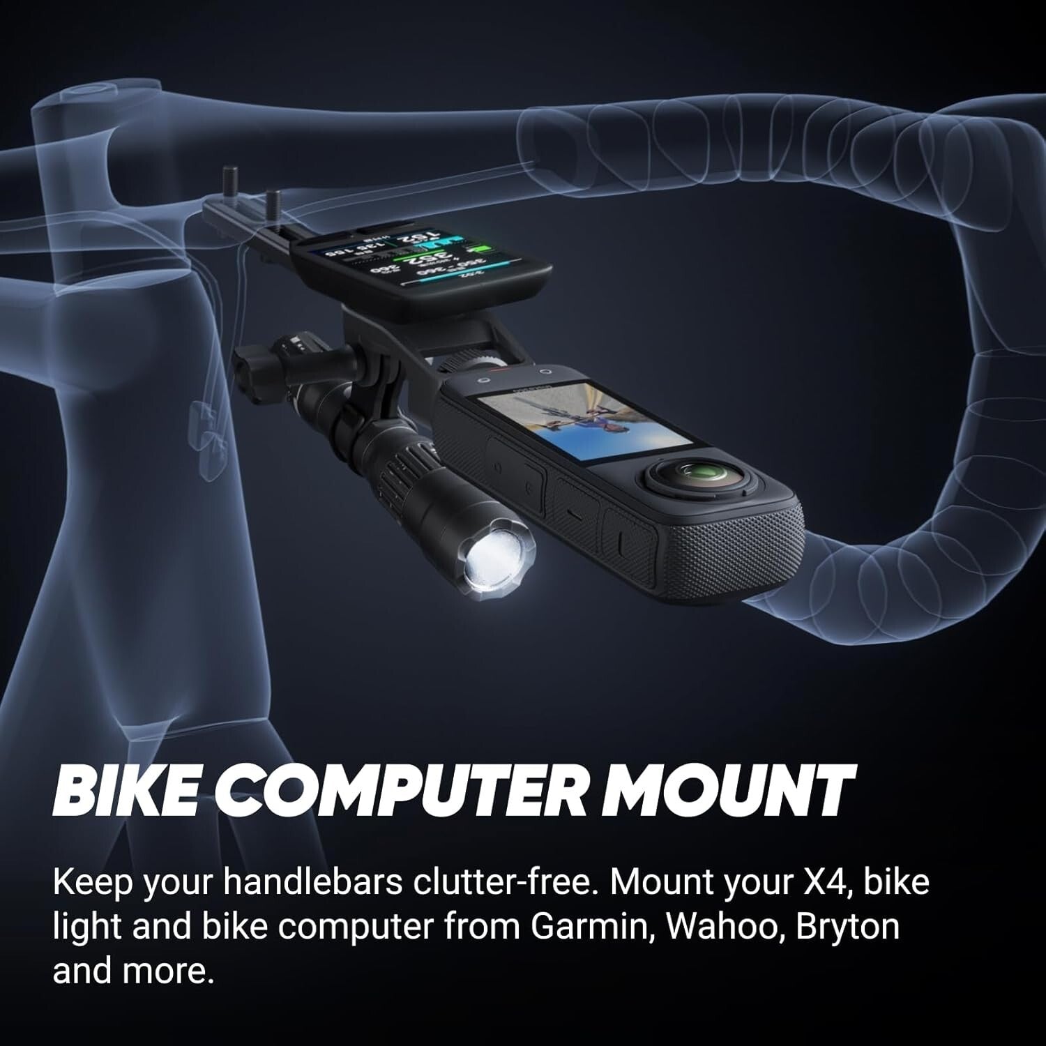 High-Performance 8K 360 Action Camera with AI Editing - Ultimate Cycling Bundle