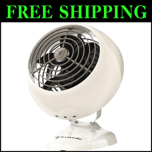 Personal Vintage Air Circulator Fan - VFAN Mini with 2 Speed Control & Tilt Head
