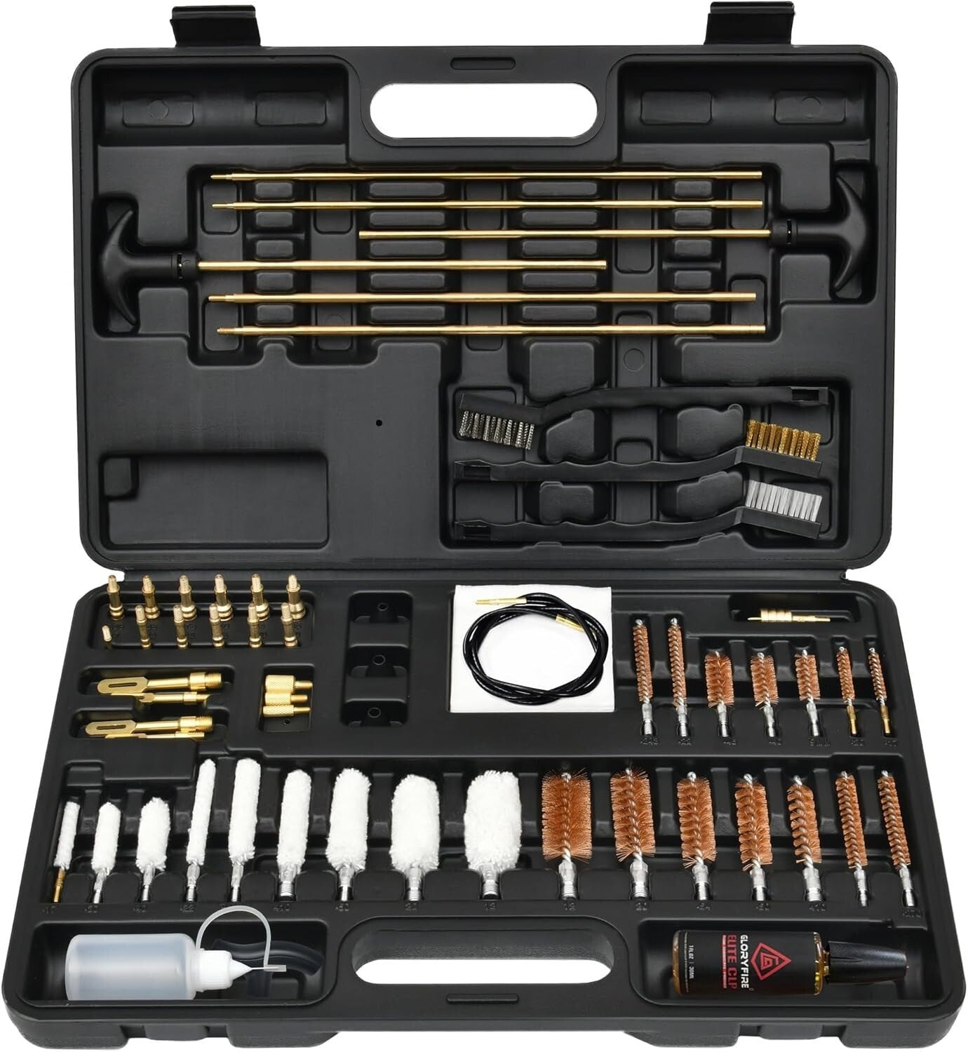 Elite Gun Cleaning Kit: Portable Brass Rods & Essential Accessories for All Guns
