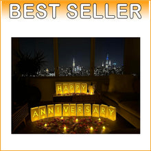 Load image into Gallery viewer, Enchanting Wedding Anniversary Decorations with LED Tealights &amp; Rose Petal Set