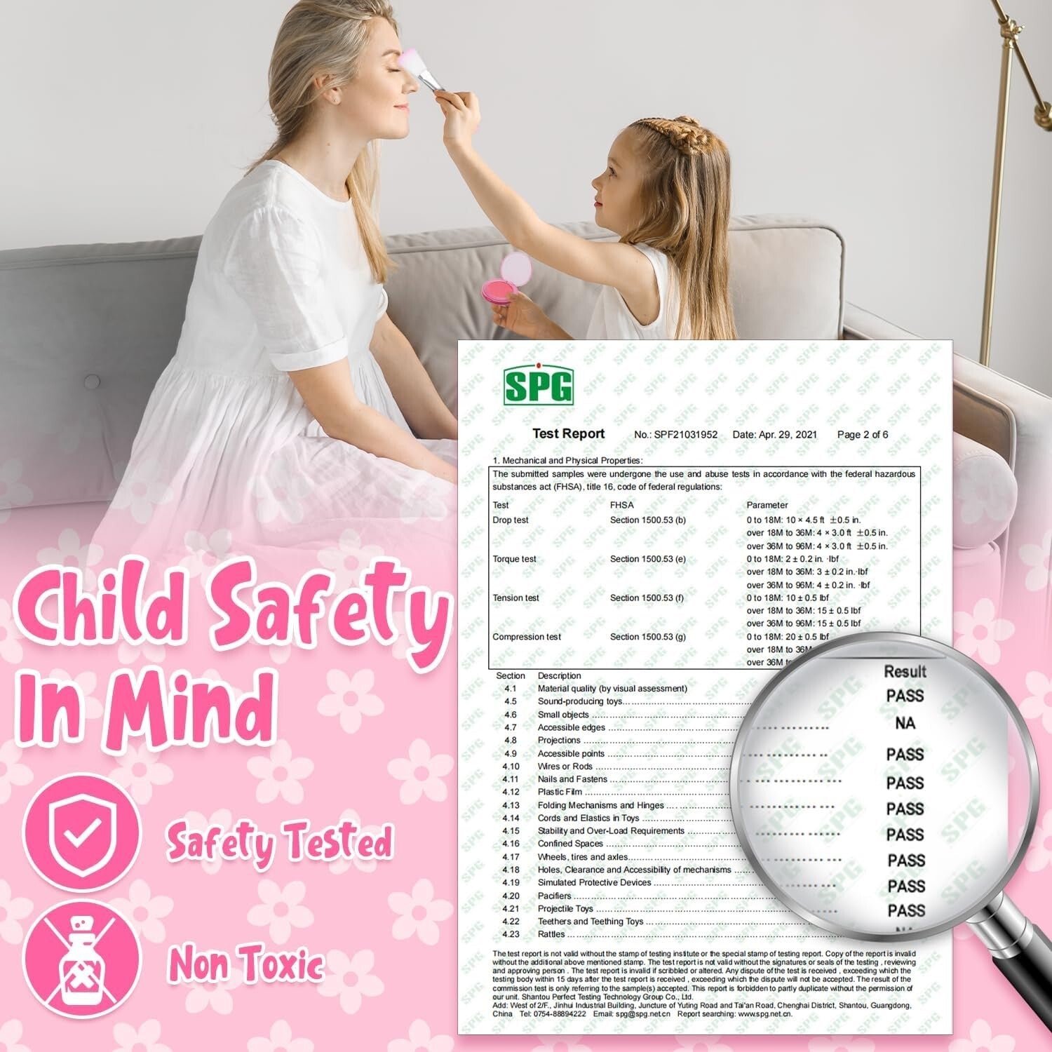 Interactive Kids Makeup Set with Mirror - Perfect Gift for Young Fashionistas