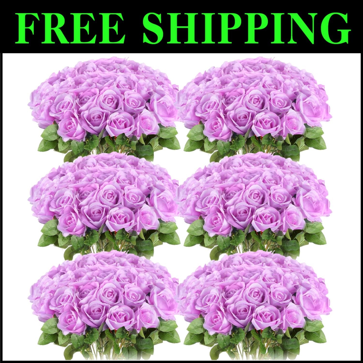 Versatile 50 Pcs Artificial Rose Flowers - Perfect for Weddings & Home Decor