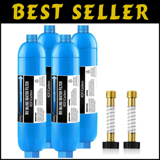 Multi-Use NSF Certified RV and Marine Water Filters - Reduces Odors and Sediment