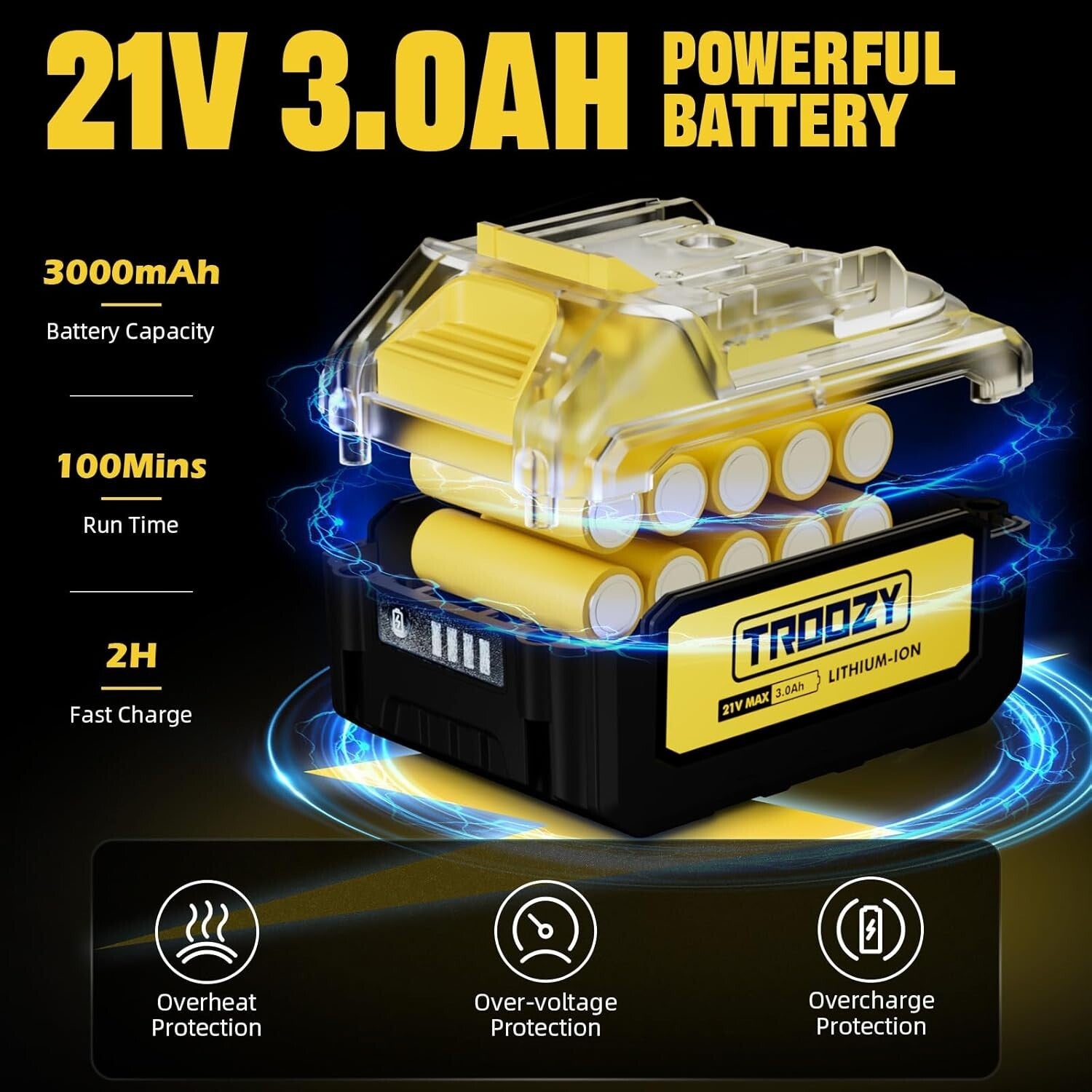 Cordless 2-IN-1 Pole Saw & Mini Chainsaw with 6-Inch Blade – 21V Battery Powered