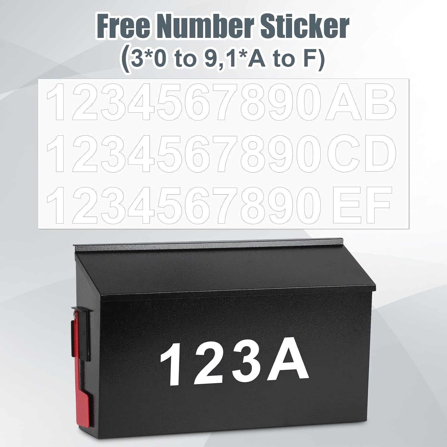 Large Capacity Wall Mailbox - Rust-Resistant with Easy Installation & Flag