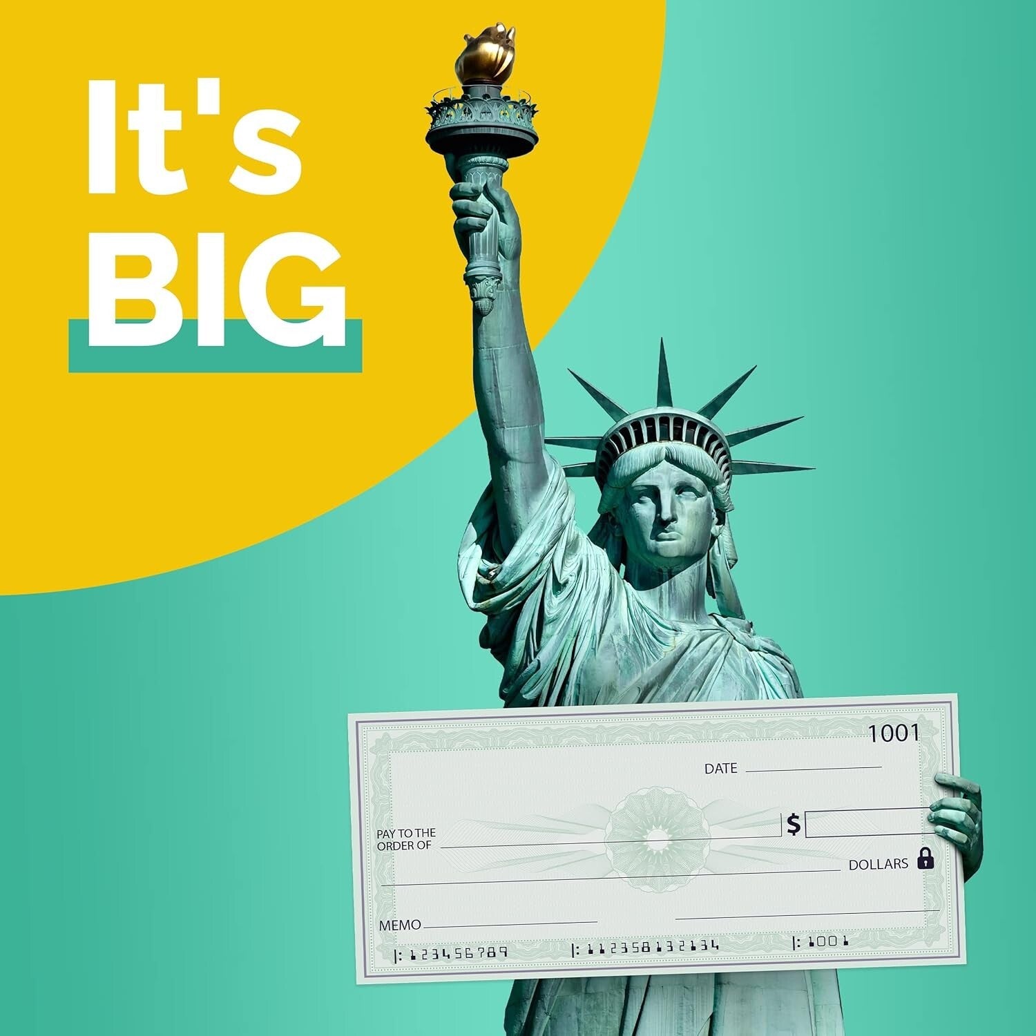 Giant 36x16 Dry Erase Big Check - Perfect for Memorable Presentations