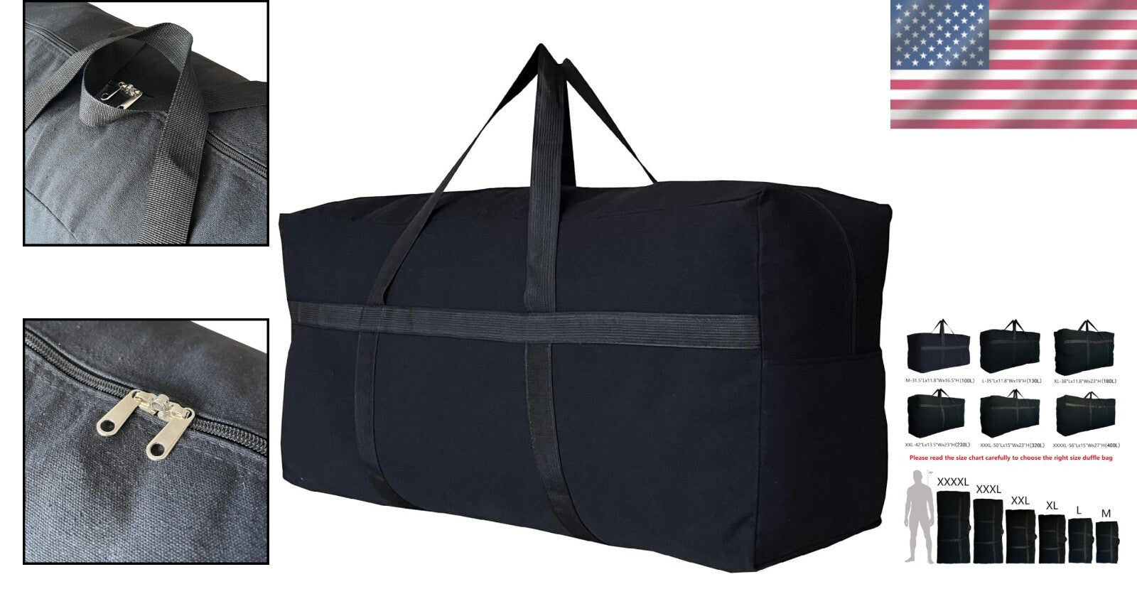 Durable Foldable Storage Duffle Bag - Perfect for Travel & Outdoor Adventures
