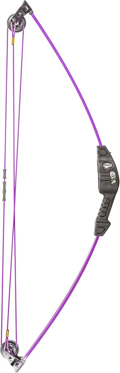 Lightweight Youth Bow Set with Whisker Biscuit, Ideal for Ages 5-10 - Flo Purple