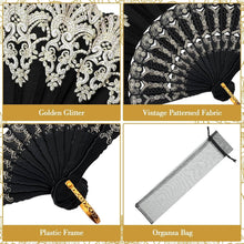 Load image into Gallery viewer, Chic 50 Pcs Lace Folding Fans with Gift Bags - Ideal for Summer Events &amp; Dances