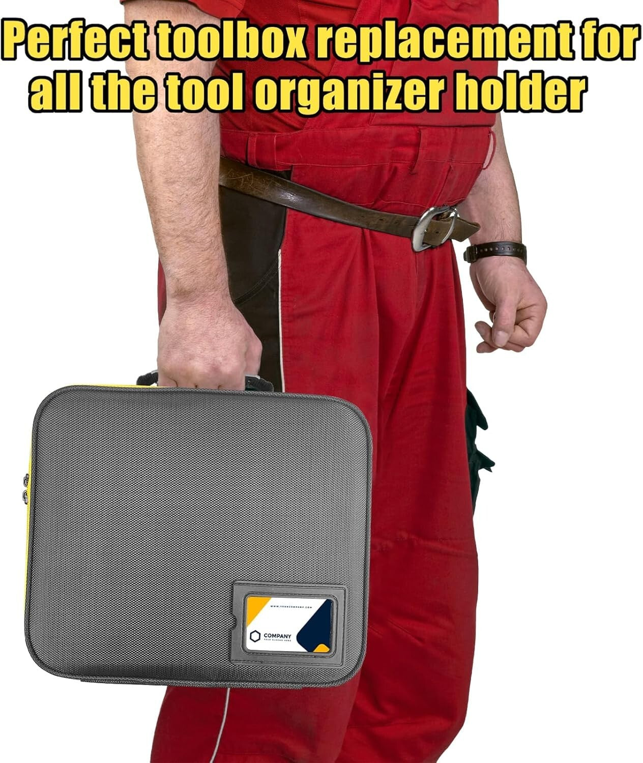 Durable Portable Battery Organizer with Customizable Interior for Power Tools