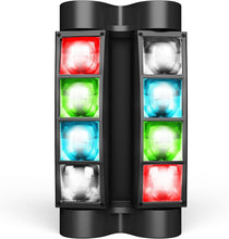Load image into Gallery viewer, Sound Activated 8x3W RGBW Moving Head Light - Ideal for Parties, Weddings, Clubs