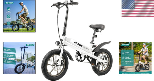 Eco-Friendly 16x3.0 Electric Bike with 25-Mile Range, Perfect for Teens & Adults