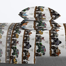 Load image into Gallery viewer, Super Soft Monster Jam 5-Piece Full Bedding Set - Includes Comforter &amp; Sheet Set