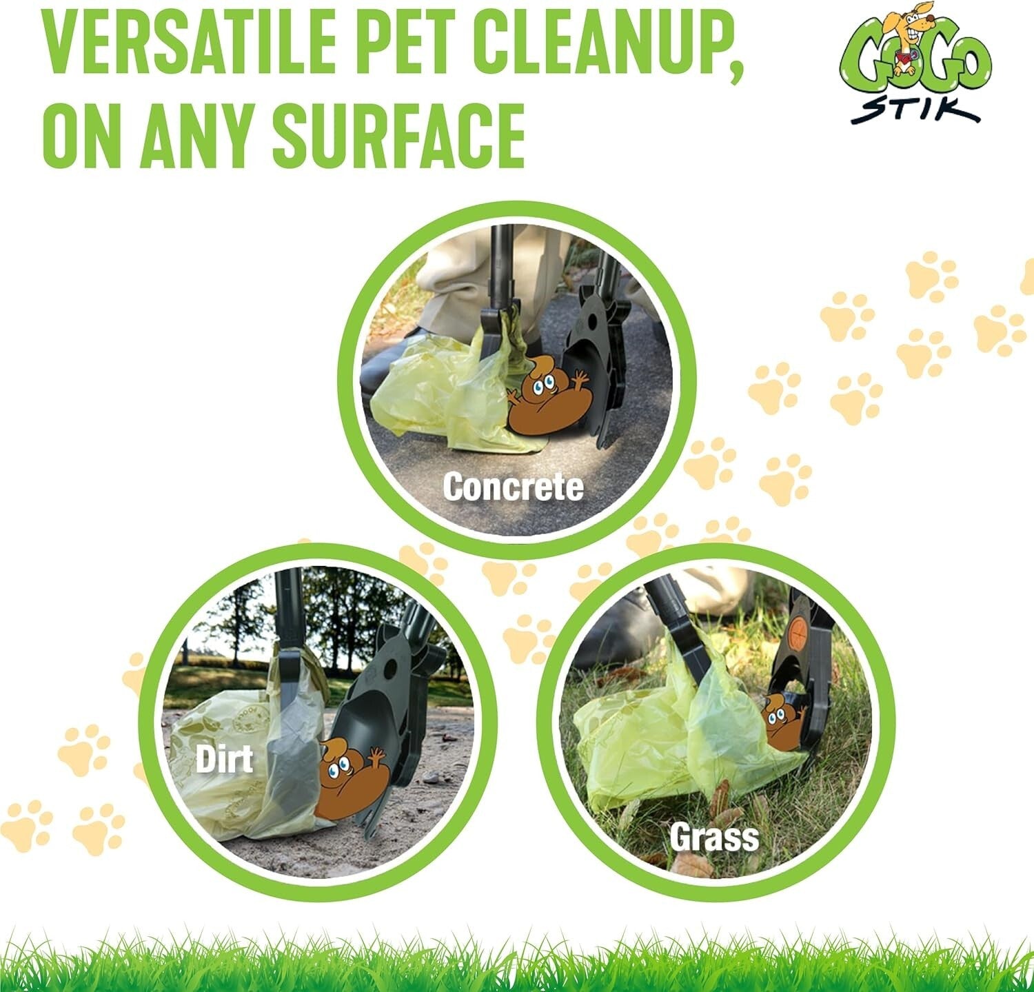 Compact Ergonomic Pooper Scooper and Rake Combo for Efficient Dog Waste Cleanup