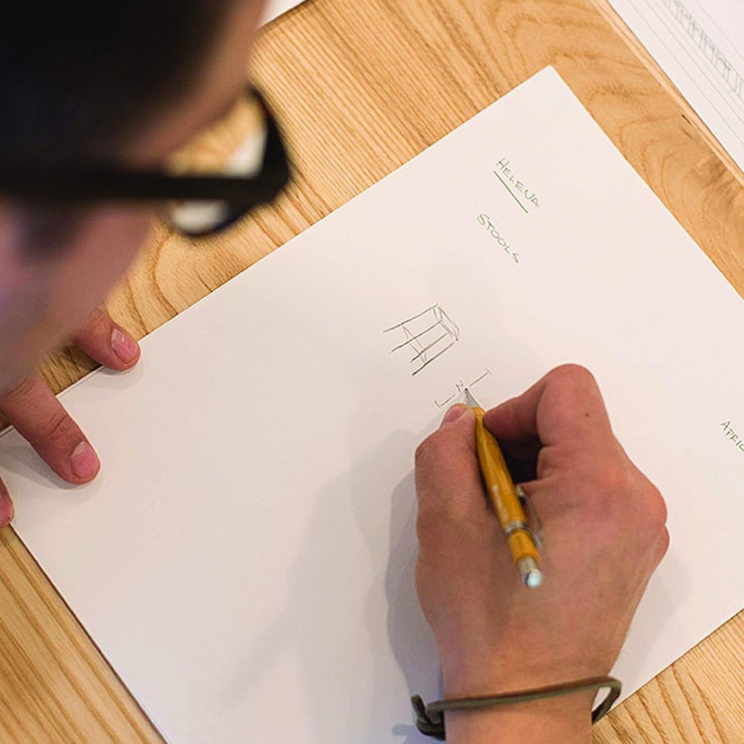 Yellow Barrel Mechanical Pencil 0.9mm for Adults - 12 Pack with Comfortable Grip