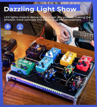 Load image into Gallery viewer, Portable Aluminum Guitar Pedal Board with Isolated Power - Backpack Included