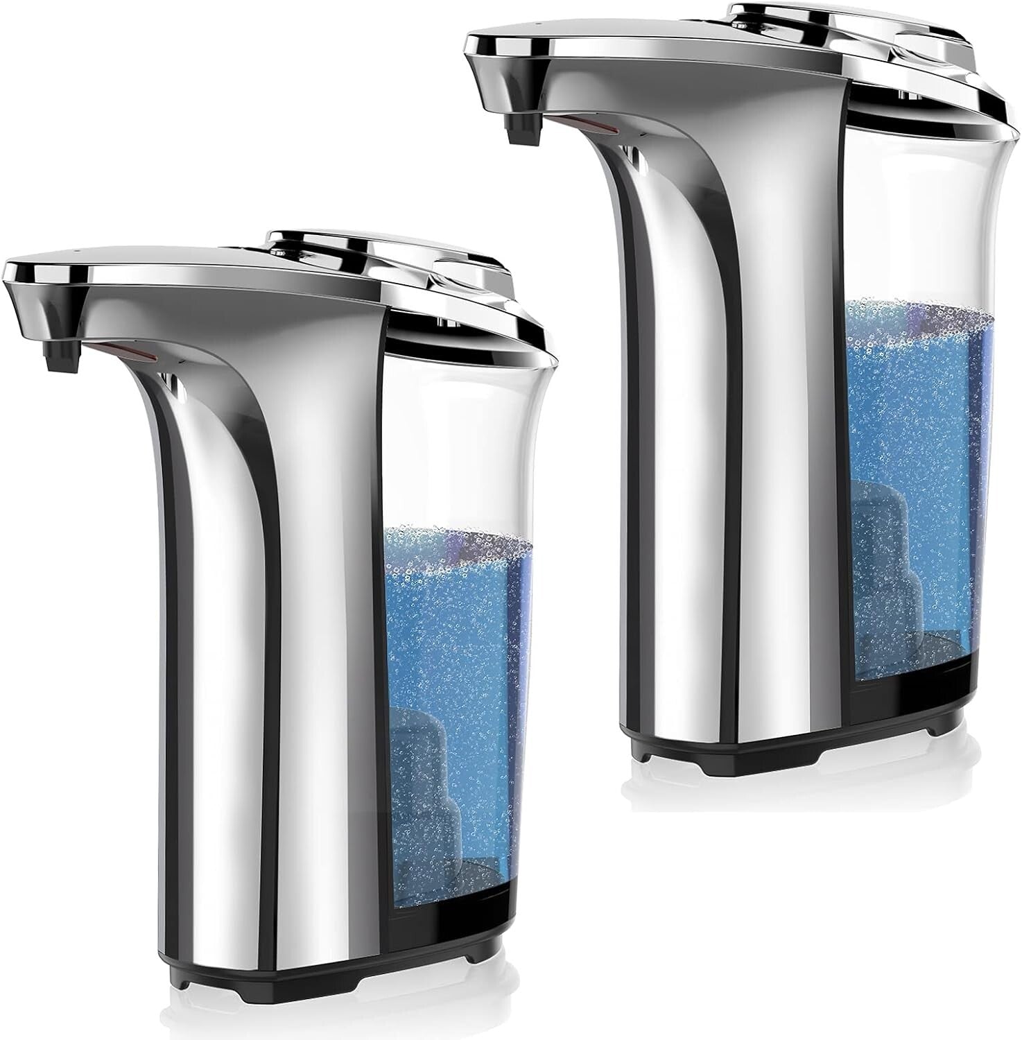 Sleek 17oz Touchless Soap Dispenser with Infrared Sensor - Waterproof Aluminum
