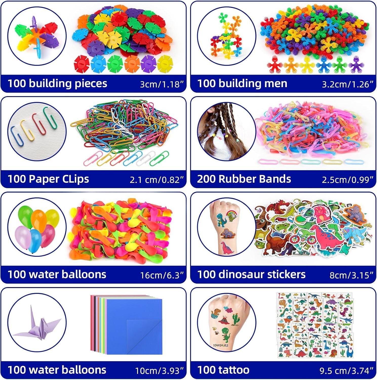 Diverse 1000PCS Toy Assortment for Ages 3-12 - Perfect for Parties and Events