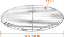 Load image into Gallery viewer, 19.5" Heavy Duty 304 Stainless Steel Round Grill Grate - Easy Clean Surfaces
