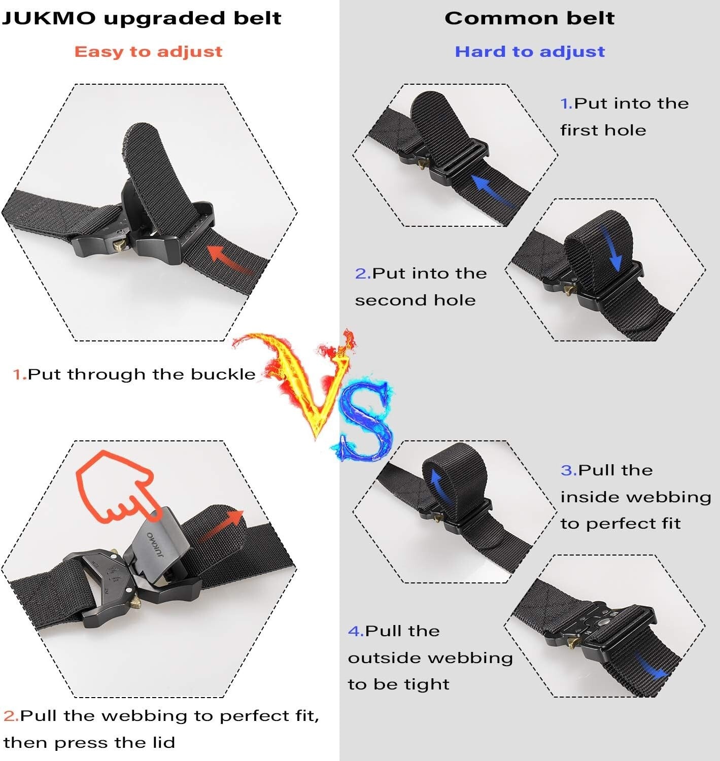 Durable 1.5" Nylon Tactical Belts with Quick Release Buckle - Perfect Gift Set