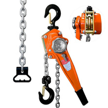 Load image into Gallery viewer, Heavy Duty Chain Hoist with Non-Slip Handle - 1650 lbs Capacity, 10 ft Chain