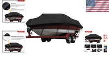 Load image into Gallery viewer, Secure Fit Waterproof Boat Cover with Adjustable Straps, 14-16 ft Capacity