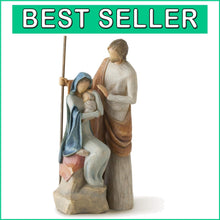 Load image into Gallery viewer, Intricately Carved Holy Family Display - Ideal for Smaller Nativity Collections
