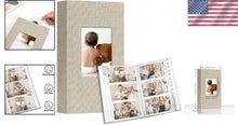 Load image into Gallery viewer, Deluxe 4x6 Photo Album Set - 600 Capacity Linen Cover Memory Books in Beige