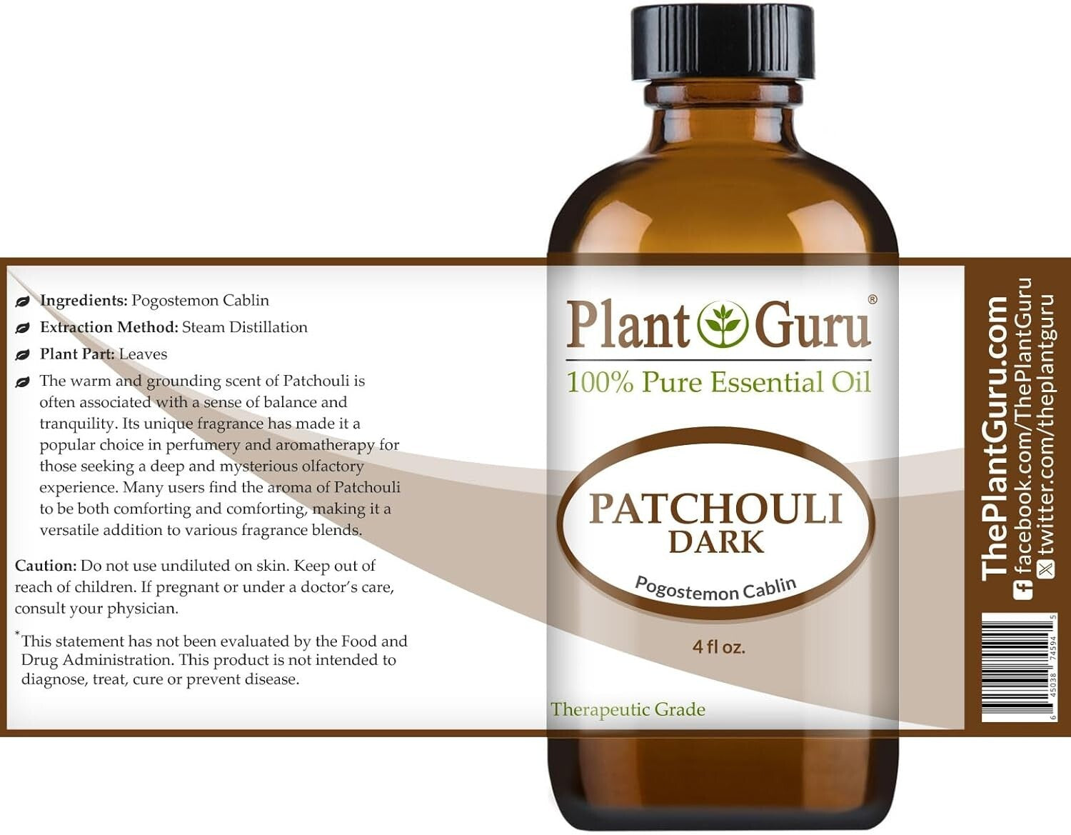 4 oz Patchouli Essential Oil - All-Natural, Therapeutic Grade Aromatherapy Oil