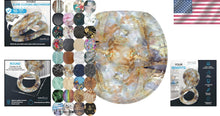 Load image into Gallery viewer, Round Decorative Toilet Seat with Soft Close Feature - Marble Brown Charm