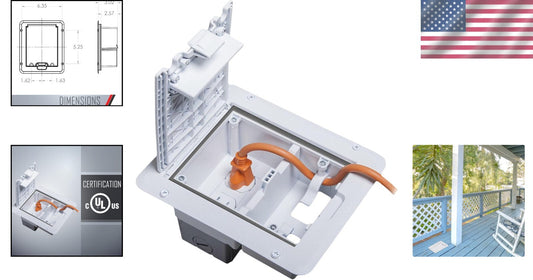 ADA-Compliant Weatherproof Electrical Outlet Cover with Slip-Resistant Surface