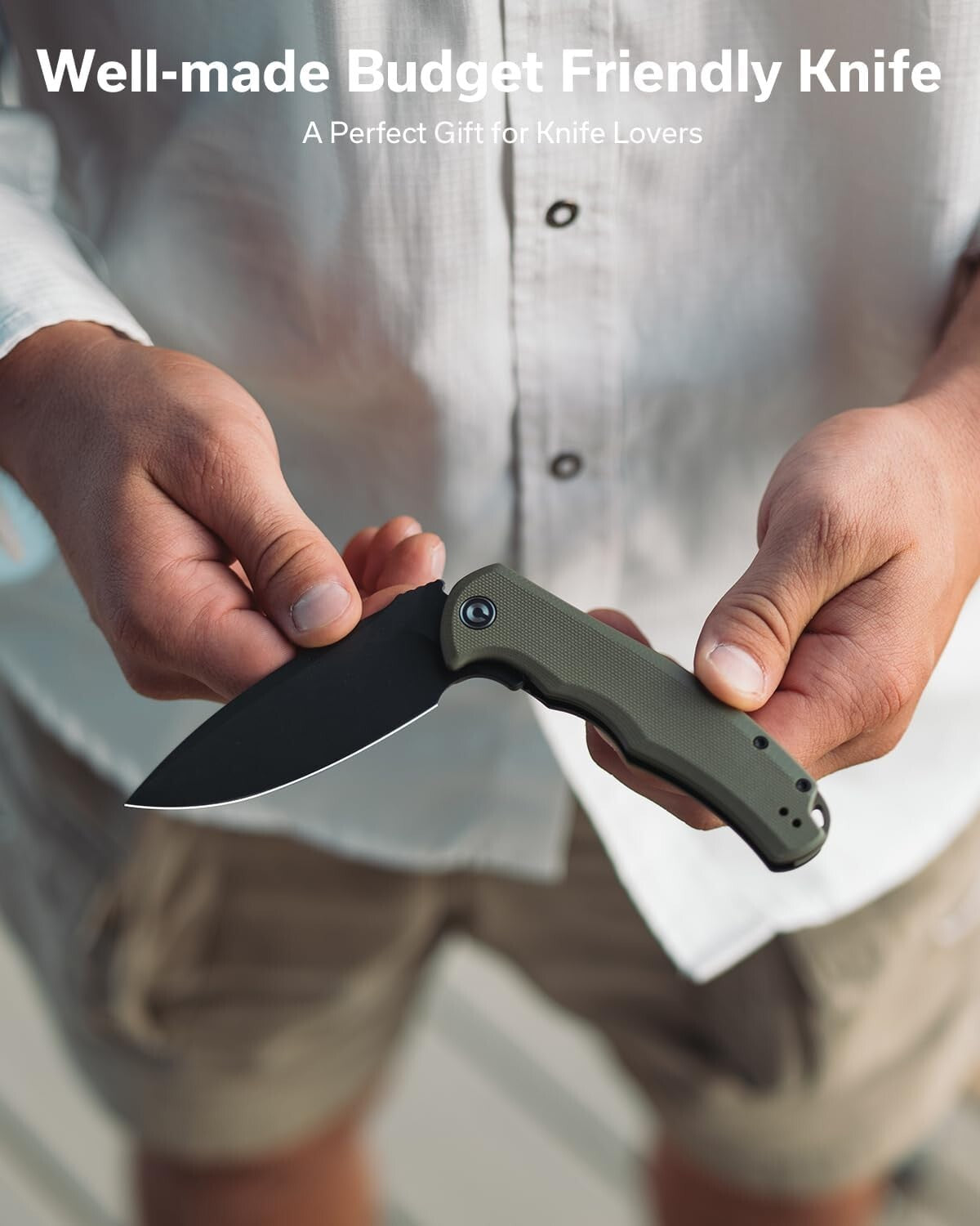 Durable Folding Praxis Knife with Smooth Opening - Perfect for Camping & Hiking