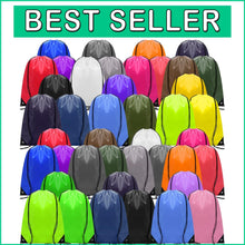 Load image into Gallery viewer, Vibrant 100-Piece Drawstring Bags for Kids &amp; Adults - Lightweight Gym Gear