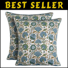 Load image into Gallery viewer, Elegant Asparagus Green Cotton Throw Pillow Covers for Chic Living Room Decor