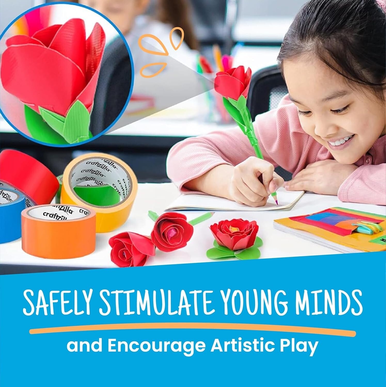 180 Yards of Rainbow Duct Tape - 12 Pack - Perfect for Fun Crafts & School