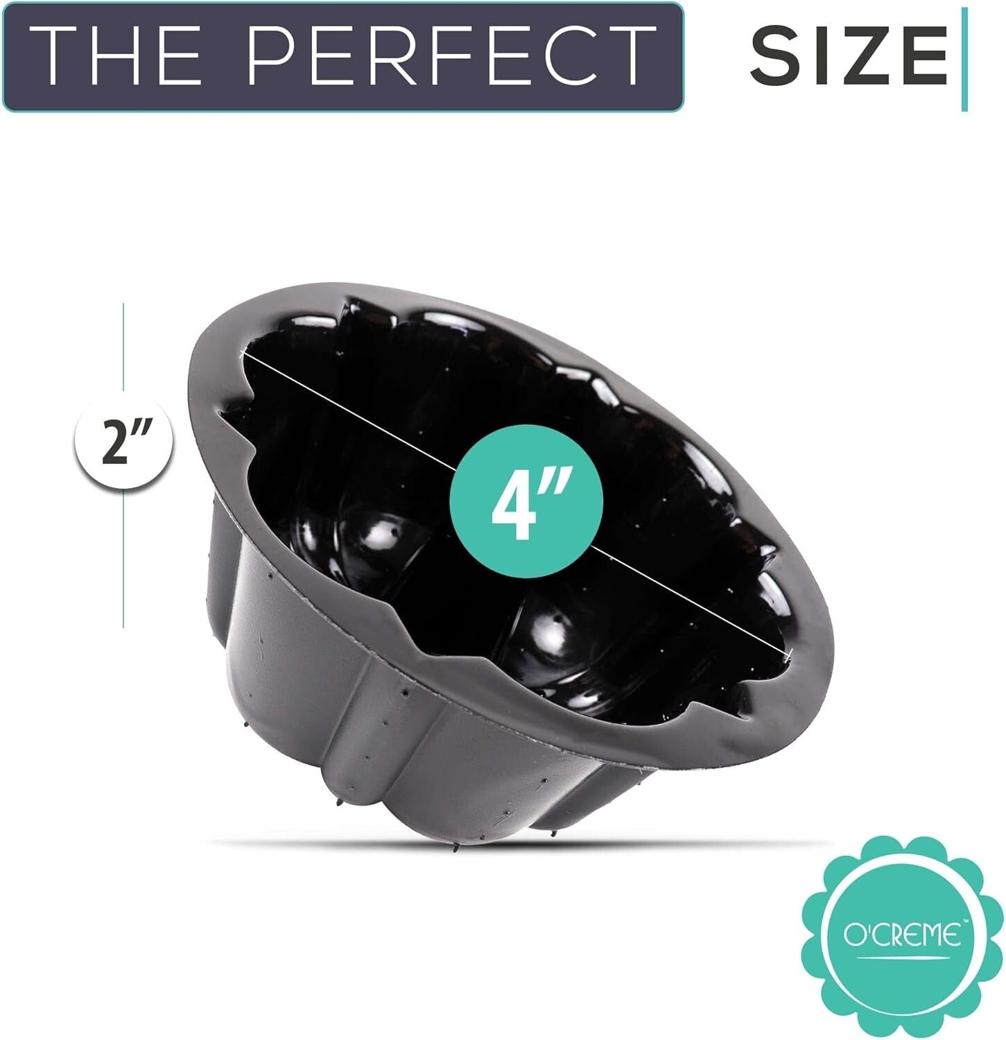 Innovative Bakeable Plastic Mini Cake Pan Set - 25 Pans + Storage Containers