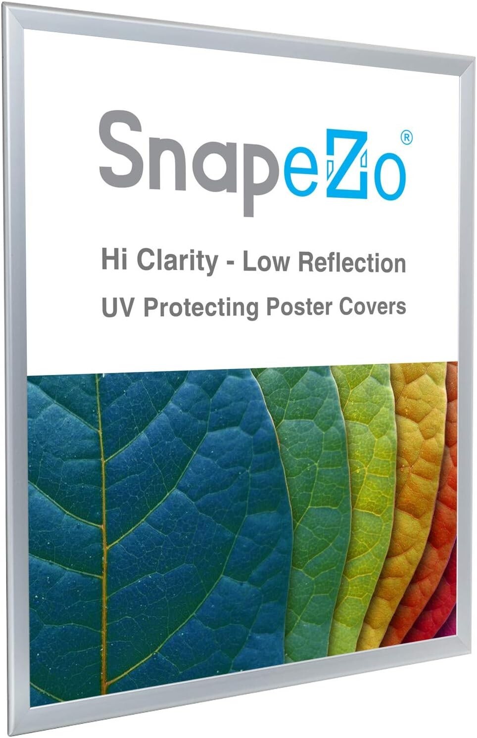 Stylish Front-Loading 36x48 Poster Frame - Silver Aluminum for Modern Displays