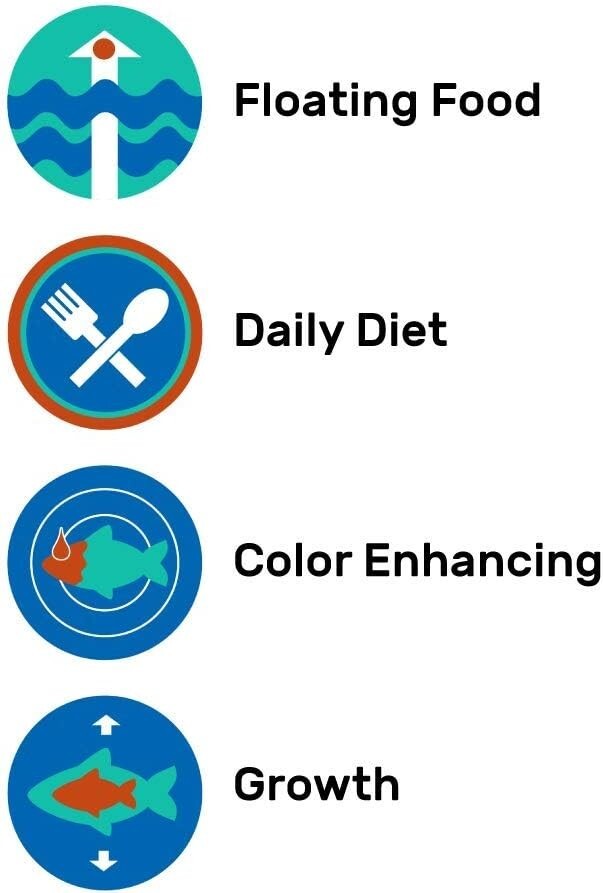 Premium Floating Fish Food Sticks, 2.2 Pounds – Enhanced Color & Nutrition