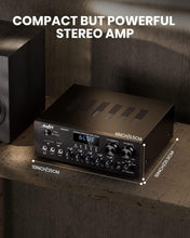 Load image into Gallery viewer, Compact 2.0 Channel Audio Amplifier with Bluetooth &amp; Multiple Inputs System