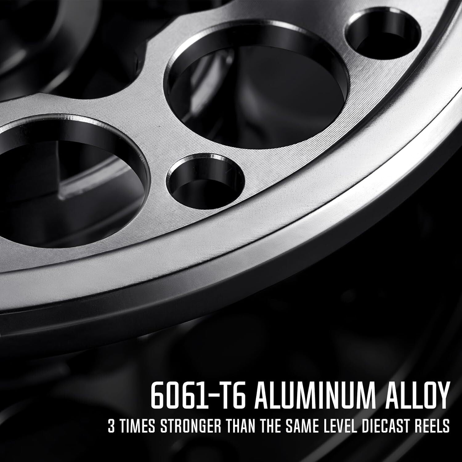 Corrosion-Resistant Fly Fishing Reel - Precision CNC Design, 9/10wt, Black/Gray