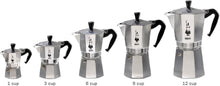 Load image into Gallery viewer, Portable Moka Express - Iconic 3 Cup Stovetop Espresso Maker for Coffee Lovers