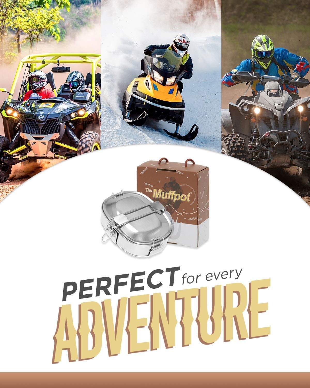 Enjoy Hot Camping Meals with MuffPot Exhaust Food Warmer for Outdoor Adventures