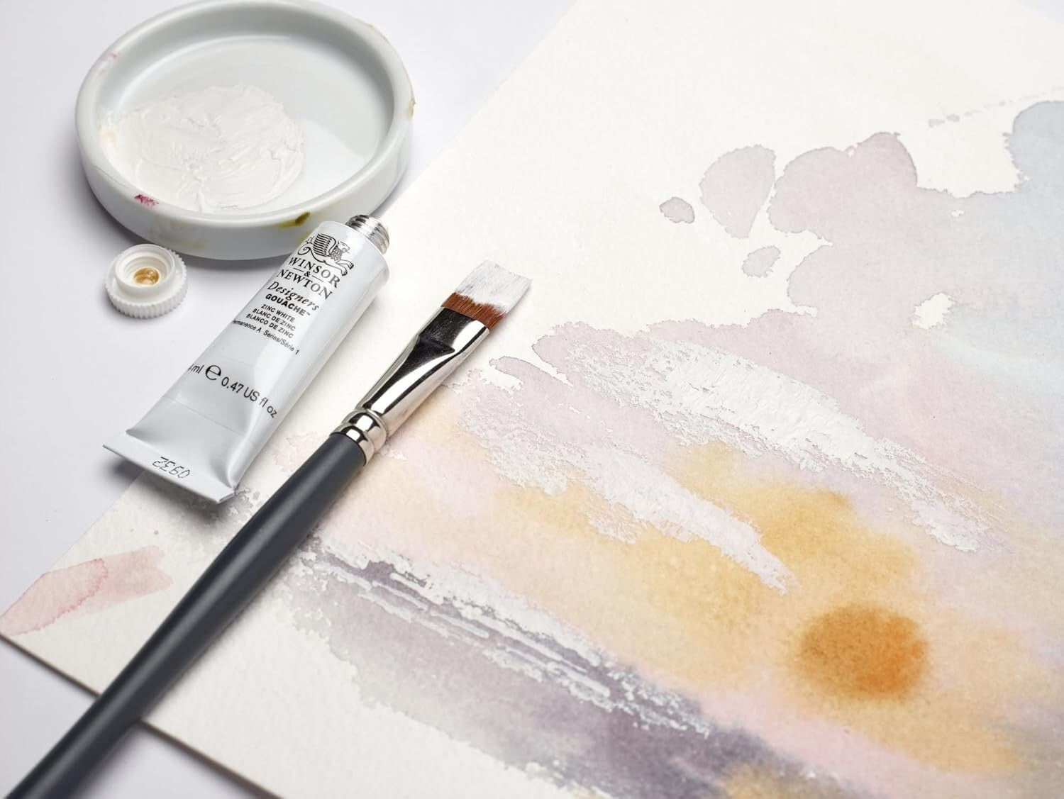 Designers' Gouache Primary Color Set: 6 Opaque 14ml Tubes - Fade Resistant