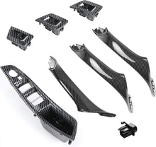 Load image into Gallery viewer, 7PCS BMW F10 F11 Door Handle Kit with Carbon Fiber Switch Panels - 2010-2016